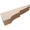 Ekena Millwork 6"W x 36"D x 12"H Thin Ridgewood Rough Cedar Woodgrain TimberThane Corbel, Primed Tan CORUR06X36X12RIDRCPR - alternate 6